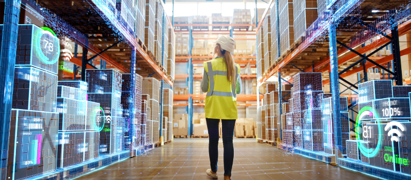 Futuristic Technology Retail Warehouse