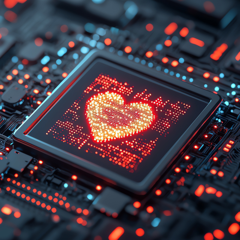 nonprofit technology, heart tech concept
